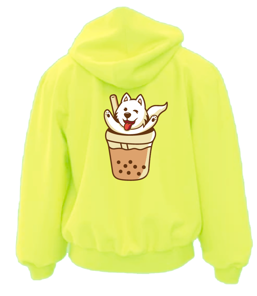 WILL YOU BE MY HONEYBEAR HOODIE HIGHLIGHTER YELLOW